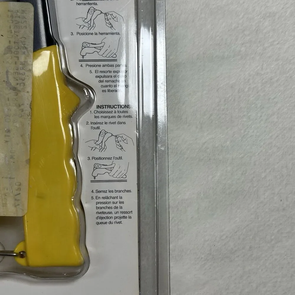 Vintage Stanley MR33 Hand Riveter Rivet Tool NOS Sealed 1/8” 5/32” 3/16” Taiwan - Picture 6 of 7